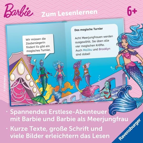 Produktbild: Barbie &ndash; Meerjungfrauen-Power: Das magische Turnier - Erstlesebuch zum Lesenlernen