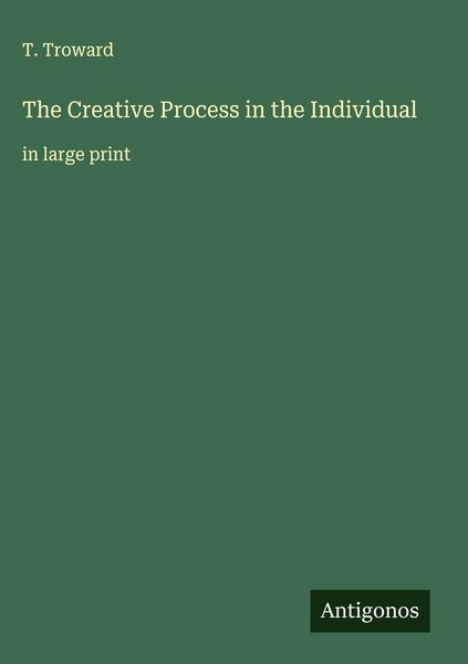 Produktbild: The Creative Process in the Individual