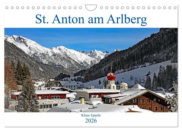 Produktbild: St. Anton am Arlberg (Wandkalender 2026 DIN A4 quer), CALVENDO Monatskalender