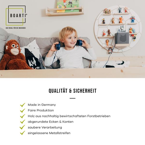 Produktbild: Wandregal  "Buchstabe O" f&uuml;r Toniebox