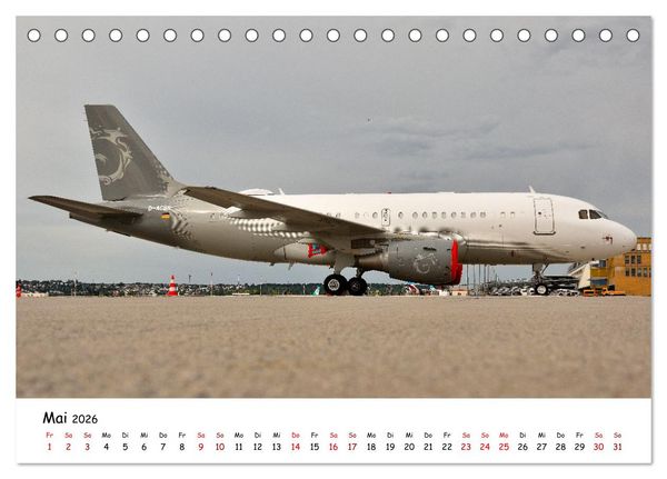 Produktbild: Ein Jahr in der Welt der Luftfahrt (Tischkalender 2026 DIN A5 quer), CALVENDO Monatskalender