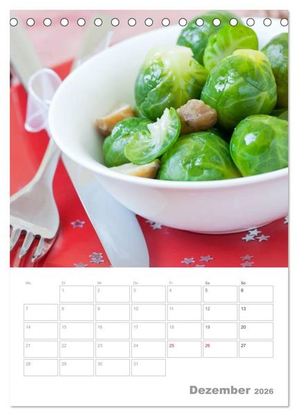 Produktbild: Vegetarisch durch das Jahr / Planer (Tischkalender 2026 DIN A5 hoch), CALVENDO Monatskalender