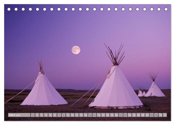 Produktbild: Magisches Indianerland (Tischkalender 2026 DIN A5 quer), CALVENDO Monatskalender