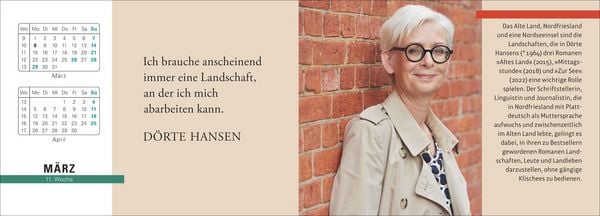 Produktbild: Der literarische Premium-Tischplaner 2027 - Wochenkalender mit Zitaten und Biografien ausgew&auml;hlter Autorinnen und Autoren