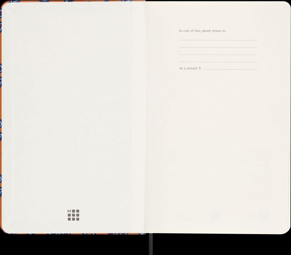 Produktbild: Moleskine Silk Kalender, undatiert, 12 Monate, w&ouml;chentlich, large/A5, fester Einband, orange
