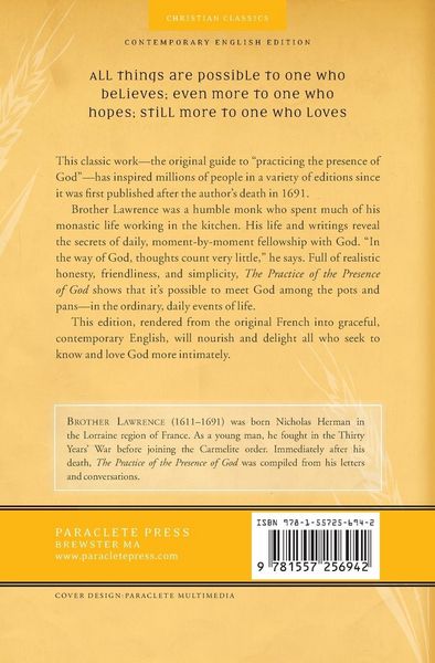 Produktbild: Practice of the Presence of God