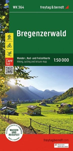 Produktbild: Freytag & berndt Wanderkarte WK 364 Bregenzerwald 1:50.000
