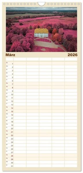 Produktbild: Familienplaner 2026 - Die Lausitz - Region im Wandel mit 5 Spalten (Wandkalender, 21 x 45 cm) CALVENDO