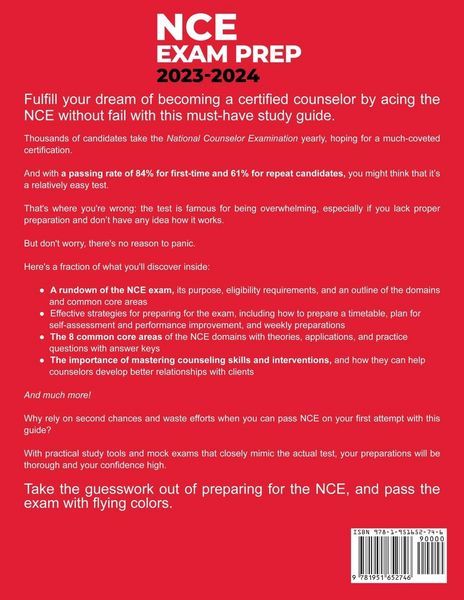 Produktbild: NCE Exam Prep 2023-2024