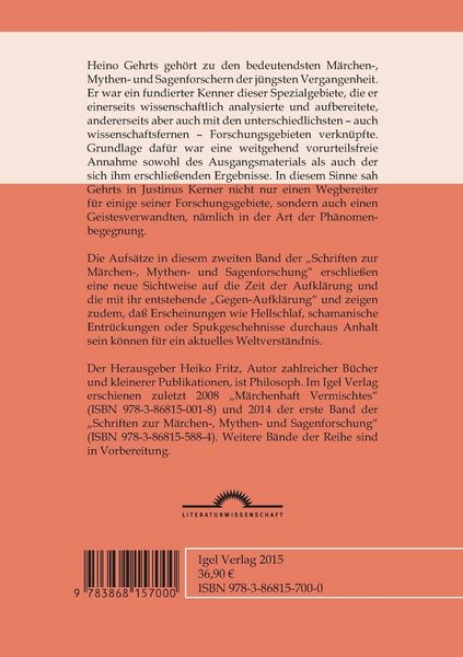 Produktbild: Gesammelte Aufs&auml;tze 2: Justinus Kerner und die Zeit der Aufkl&auml;rung