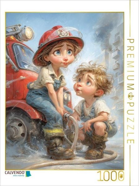 Produktbild: CALVENDO Puzzle Mama macht den Schlauch klar und ich wei&szlig; jetzt, wer hier der Boss ist | 1000 Teile Lege-Gr&ouml;&szlig;e 64x48cm Foto-Puzzle f&uuml;r gl&uuml;ckliche Stun