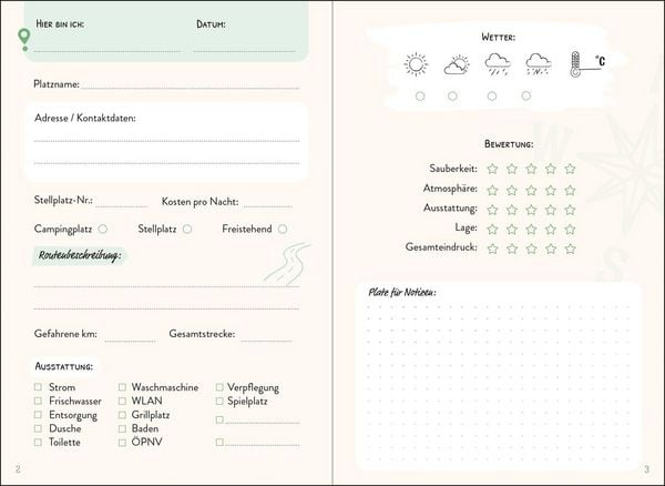Produktbild: Camping Logbuch