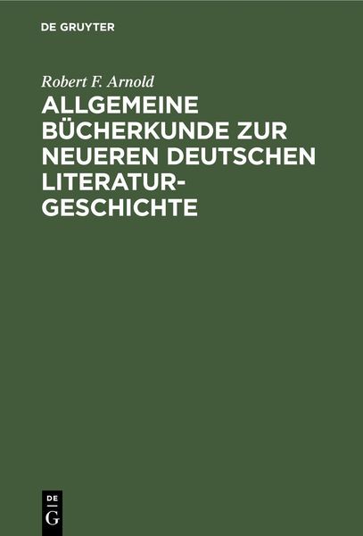 Produktbild: Allgemeine B&uuml;cherkunde zur neueren deutschen Literaturgeschichte