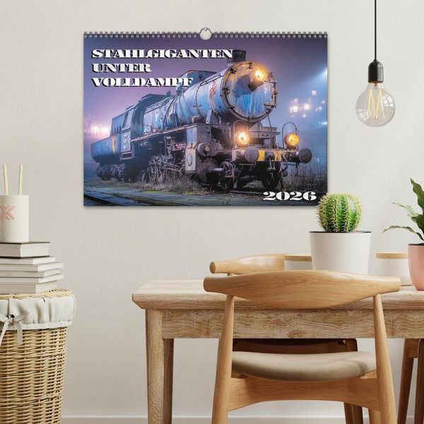 Produktbild: Stahlgiganten unter Dampf (Wandkalender 2026 DIN A3 quer), CALVENDO Monatskalender