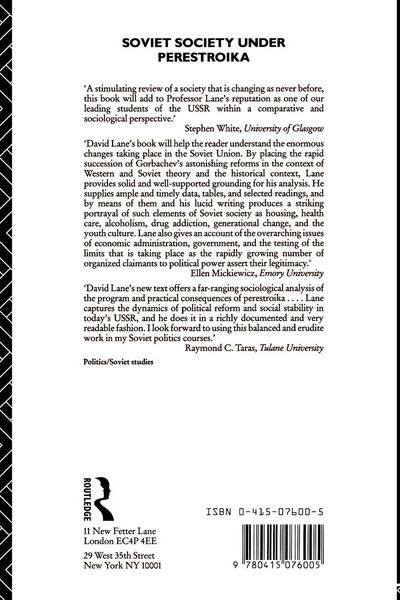Produktbild: Soviet Society Under Perestroika