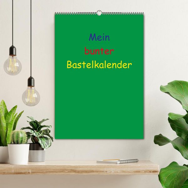 Produktbild: Mein bunter Bastel / Fotokalender (Wandkalender 2026 DIN A2 hoch), CALVENDO Monatskalender