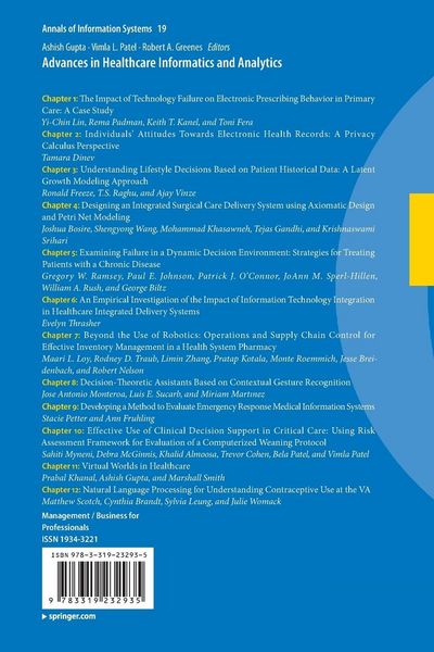 Produktbild: Advances in Healthcare Informatics and Analytics