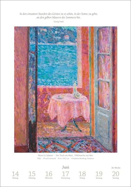Produktbild: Kunst Wochen-Kulturkalender 2027 - 53 Meisterwerke der Malerei