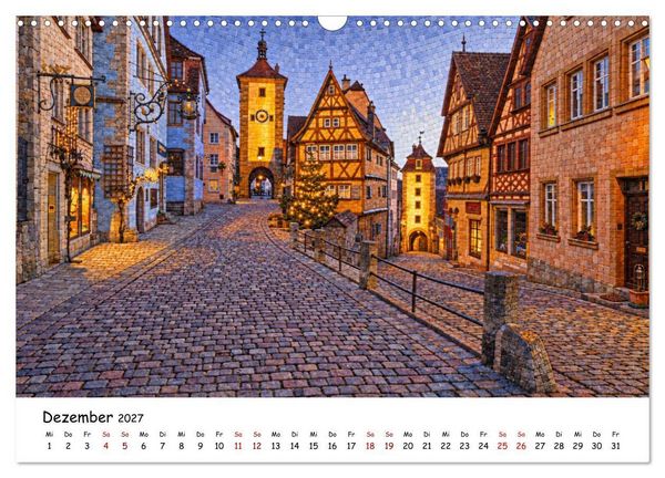 Produktbild: Deutschland als Mosaik. Stadt f&uuml;r Stadt ein Kunstwerk (Wandkalender 2027 DIN A3 quer), CALVENDO Monatskalender