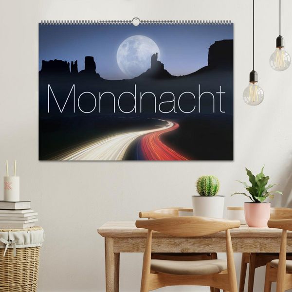 Produktbild: Mondnacht (Wandkalender 2026 DIN A2 quer), CALVENDO Monatskalender