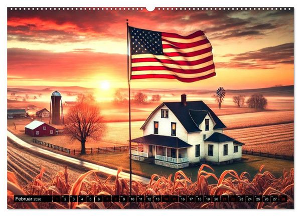 Produktbild: USA - Der amerikanische Geist (Wandkalender 2026 DIN A2 quer), CALVENDO Monatskalender