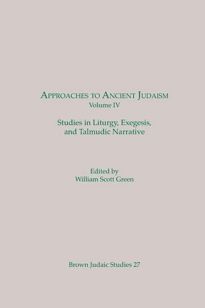 Produktbild: Approaches to Ancient Judaism, Volume IV