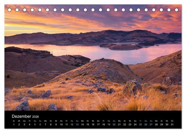 Produktbild: Traumziel Neuseeland 2026 (Tischkalender 2026 DIN A5 quer), CALVENDO Monatskalender