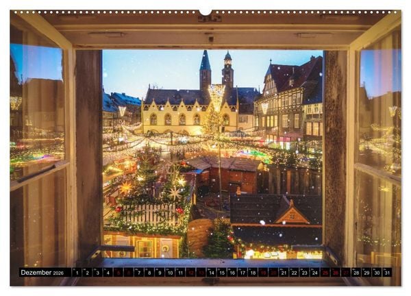 Produktbild: Weltkulturerbe Goslar (hochwertiger Premium Wandkalender 2026 DIN A2 quer), Kunstdruck in Hochglanz