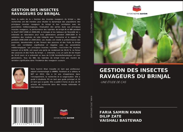 Produktbild: GESTION DES INSECTES RAVAGEURS DU BRINJAL