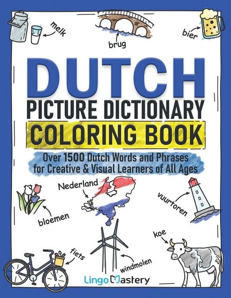 Produktbild: Dutch Picture Dictionary Coloring Book
