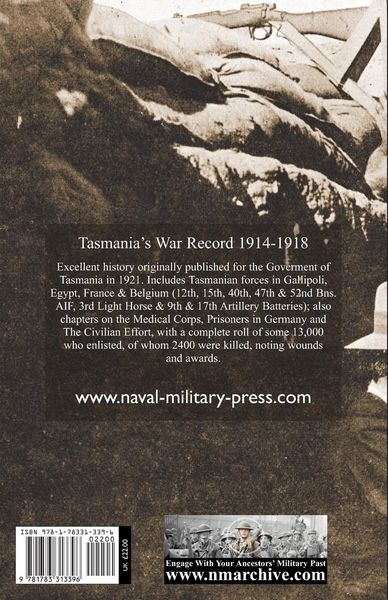 Produktbild: Tasmania's War Record 1914-1918