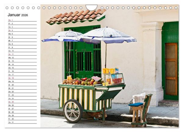Produktbild: Kolumbien Impressionen (Wandkalender 2026 DIN A4 quer), CALVENDO Monatskalender