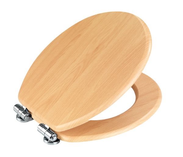 Produktbild: WC-Sitz Mod. Buche Natur, MDF, mit Absenkautomatik