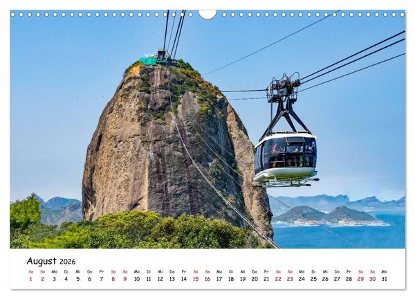 Produktbild: Rio de Janeiro - K&uuml;stenmetropole (Wandkalender 2026 DIN A3 quer), CALVENDO Monatskalender
