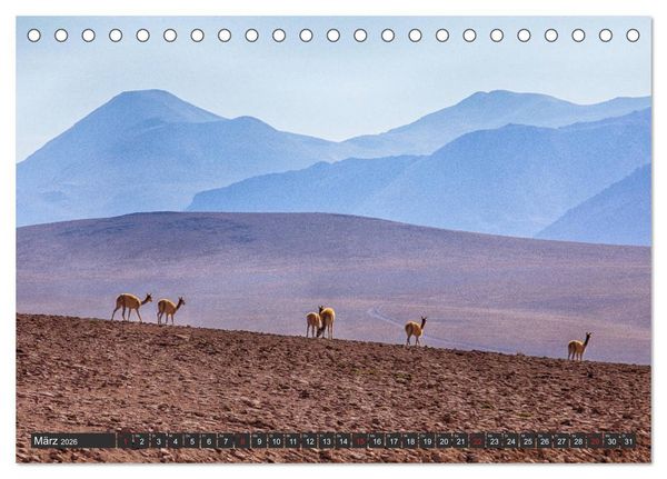 Produktbild: Traumwelt Chile (Tischkalender 2026 DIN A5 quer), CALVENDO Monatskalender