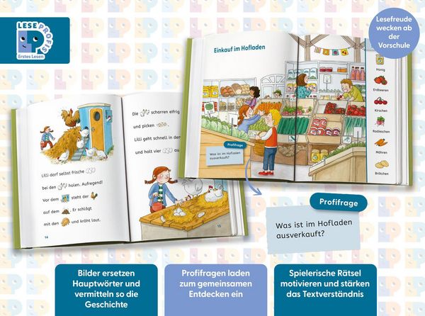 Produktbild: Leseprofis &ndash; Mit Bildern lesen lernen: Wirbel auf dem Bauernhof, Erstes Lesen