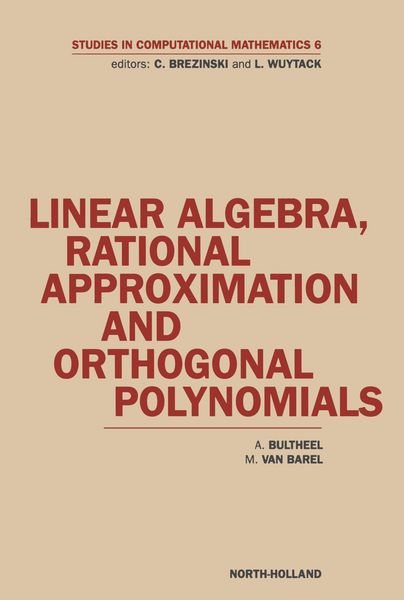 Produktbild: Linear Algebra, Rational Approximation and Orthogonal Polynomials