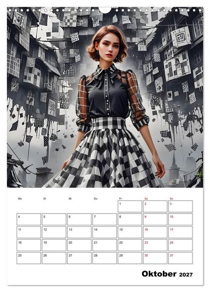 Produktbild: Schachspiel der Mode (Wandkalender 2027 DIN A3 hoch), CALVENDO Monatskalender