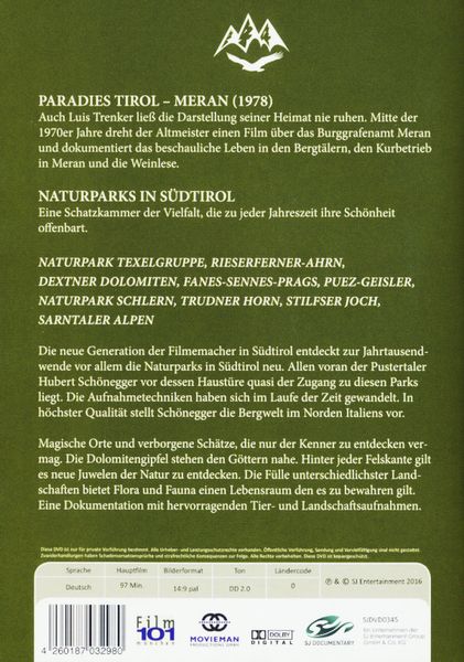 Produktbild: Naturparks in S&uuml;dtirol & Paradies Tirol Meran