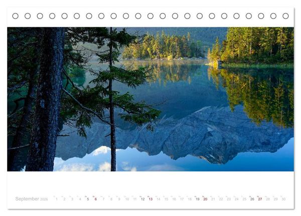 Produktbild: Unterwegs am Eibsee (Tischkalender 2026 DIN A5 quer), CALVENDO Monatskalender