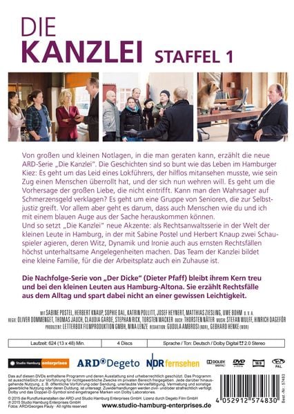 Produktbild: Die Kanzlei - Staffel 1 [4 DVDs]