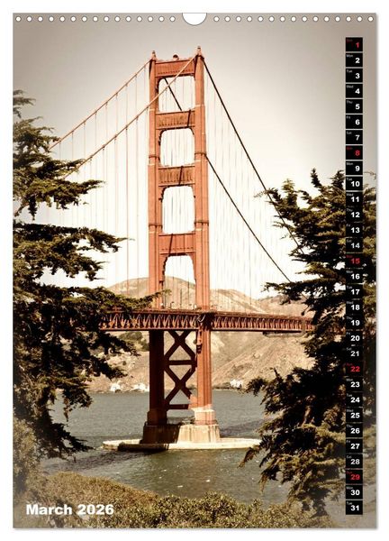 Produktbild: Lovely Town SAN FRANCISCO (Wall Calendar 2026 DIN A3 portrait), CALVENDO 12 Month Wall Calendar