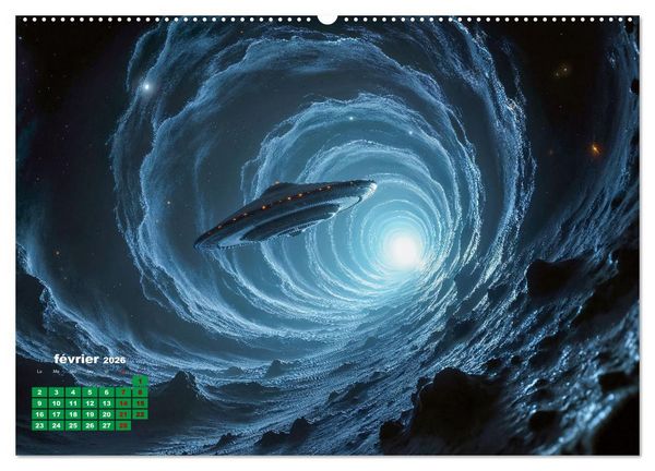 Produktbild: &Agrave; travers l'univers-L'incroyable voyage (Calendrier mural 2026 DIN A2 vertical), CALVENDO calendrier mensuel