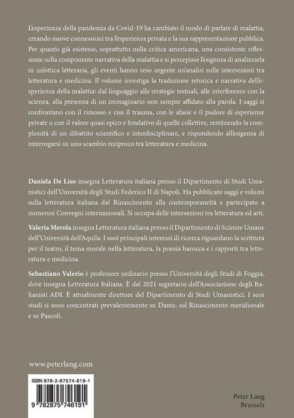 Produktbild: Il racconto della malattia