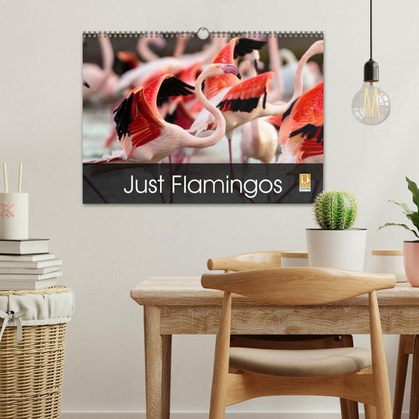 Produktbild: Just Flamingos (Wall Calendar 2026 DIN A3 landscape), CALVENDO 12 Month Wall Calendar