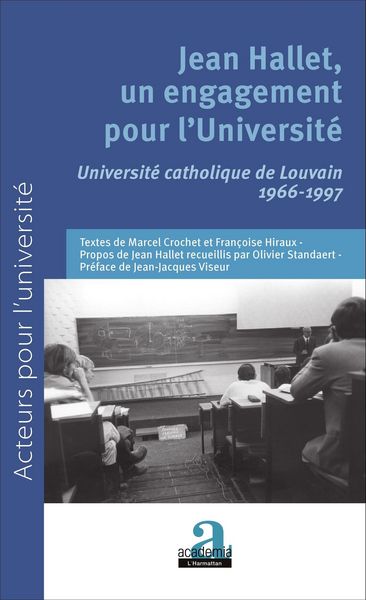 Produktbild: Jean Hallet, un engagement pour l'Universit&eacute;