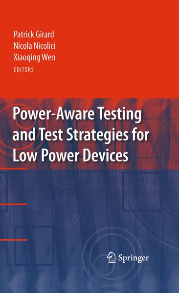 Produktbild: Power-Aware Testing and Test Strategies for Low Power Devices