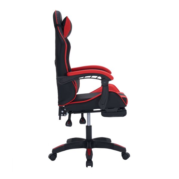 Produktbild: HTI-Living Drehstuhl Krit Eco Schwarz Rot PVC Drehstuhl Krit Eco Schwarz Rot PVC