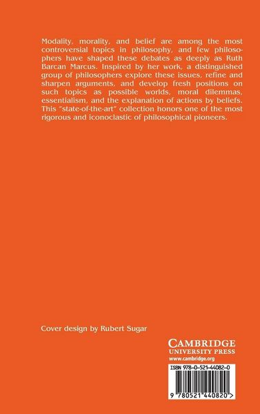 Produktbild: Modality, Morality and Belief