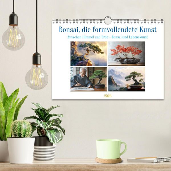 Produktbild: Bonsai, die formvollendete Kunst (Wandkalender 2026 DIN A4 quer), CALVENDO Monatskalender